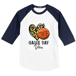 Bleached Basketball Game Day Vibes Basketball Mom Game Day Funny Gift Baseball Sleeve Shirt