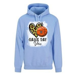 Bleached Basketball Game Day Vibes Basketball Mom Game Day Funny Gift Unisex Surf Hoodie