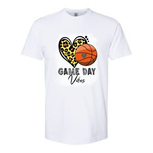 Bleached Basketball Game Day Vibes Basketball Mom Game Day Funny Gift Softstyle CVC T-Shirt