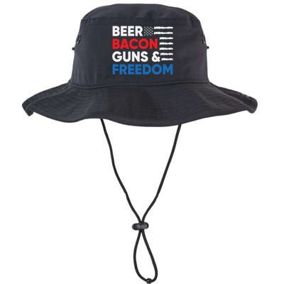 Beer Bacon Guns & Freedom | 4th Of July Legacy Cool Fit Booney Bucket Hat