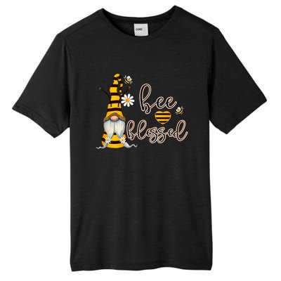 Bee Blessed Garden Gnome Honey Bee Inspirational Saying Cool Gift Tall Fusion ChromaSoft Performance T-Shirt