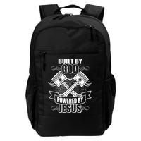 Built By God Powered By Jesus Car Engine Pistons Backpack