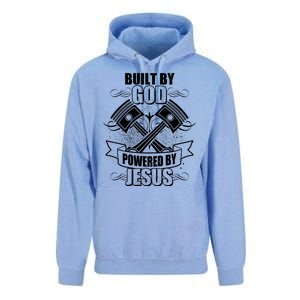 Built By God Powered By Jesus Car Engine Pistons Unisex Surf Hoodie