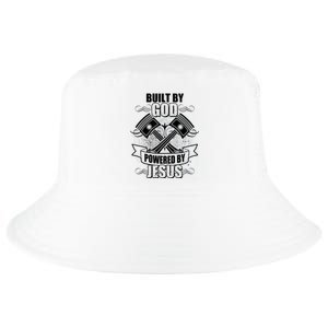 Built By God Powered By Jesus Car Engine Pistons Cool Comfort Performance Bucket Hat