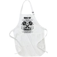 Built By God Powered By Jesus Car Engine Pistons Full-Length Apron With Pockets