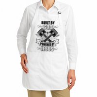 Built By God Powered By Jesus Car Engine Pistons Apron