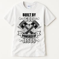 Built By God Powered By Jesus Car Engine Pistons Tall T-Shirt