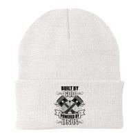 Built By God Powered By Jesus Car Engine Pistons Knit Cap Winter Beanie