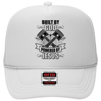Built By God Powered By Jesus Car Engine Pistons Trucker Hat