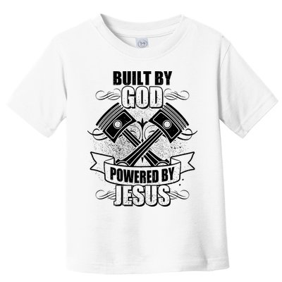 Built By God Powered By Jesus Car Engine Pistons Toddler T-Shirt