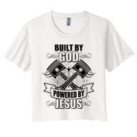 Built By God Powered By Jesus Car Engine Pistons Crop Top