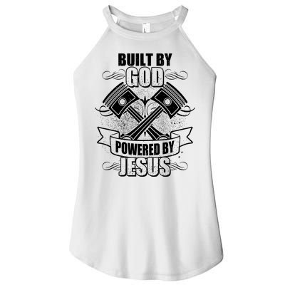 Built By God Powered By Jesus Car Engine Pistons Women's Perfect Tri Rocker Tank