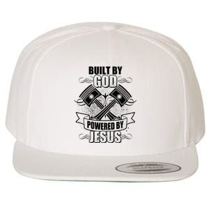 Built By God Powered By Jesus Car Engine Pistons Wool Snapback Cap