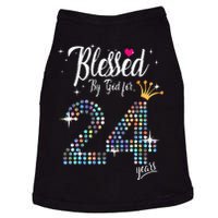 Blessed By God For 24 Years 24th Birthday Anniversary Doggie Tank