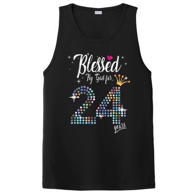 Blessed By God For 24 Years 24th Birthday Anniversary PosiCharge Competitor Tank