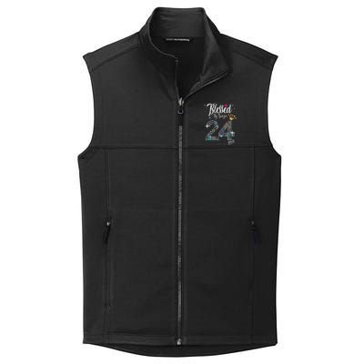 Blessed By God For 24 Years 24th Birthday Anniversary Collective Smooth Fleece Vest