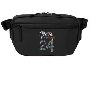 Blessed By God For 24 Years 24th Birthday Anniversary Crossbody Pack