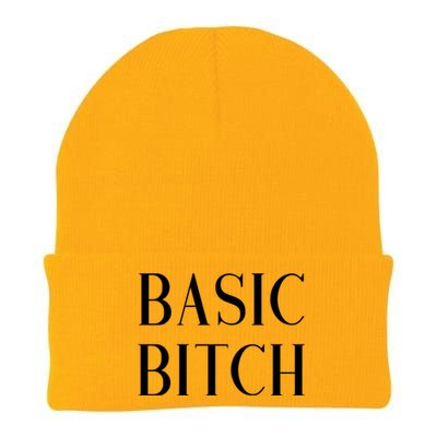 Basic Bitch Gift Knit Cap Winter Beanie