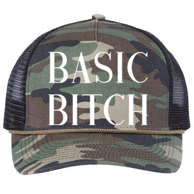 Basic Bitch Gift Retro Rope Trucker Hat Cap