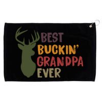 Best Buckin Grandpa Ever Funny Deer Hunter Cool Hunting Grandpa Fathers Day Gift Grommeted Golf Towel