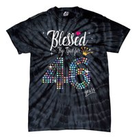 Blessed By God For 46 Years 46th Birthday Anniversary Tie-Dye T-Shirt