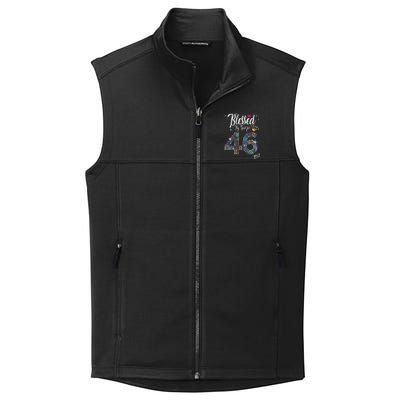 Blessed By God For 46 Years 46th Birthday Anniversary Collective Smooth Fleece Vest