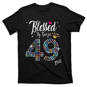 Blessed By God For 49 Years 49th Birthday Anniversary T-Shirt