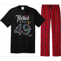 Blessed By God For 49 Years 49th Birthday Anniversary Pajama Set