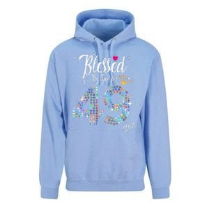 Blessed By God For 49 Years 49th Birthday Anniversary Unisex Surf Hoodie