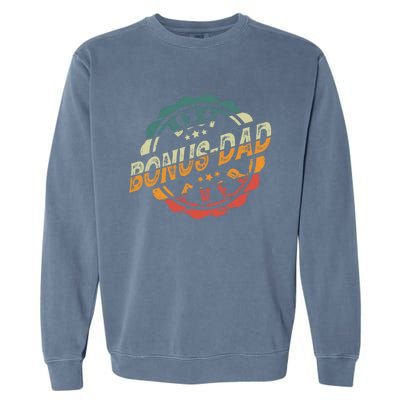 Best Bonusfunny Giftdad Ever Stepfather Stepdad Cool Gift Garment-Dyed Sweatshirt