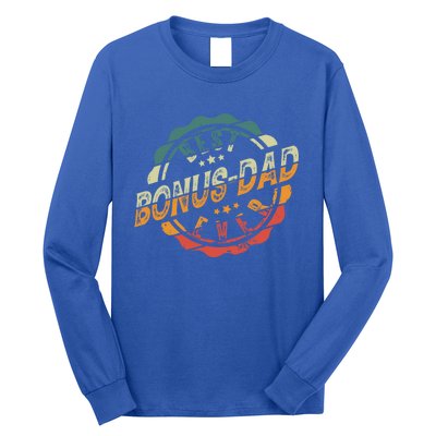 Best Bonusfunny Giftdad Ever Stepfather Stepdad Cool Gift Long Sleeve Shirt