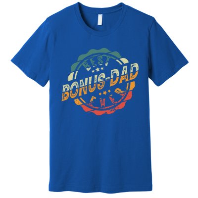 Best Bonusfunny Giftdad Ever Stepfather Stepdad Cool Gift Premium T-Shirt