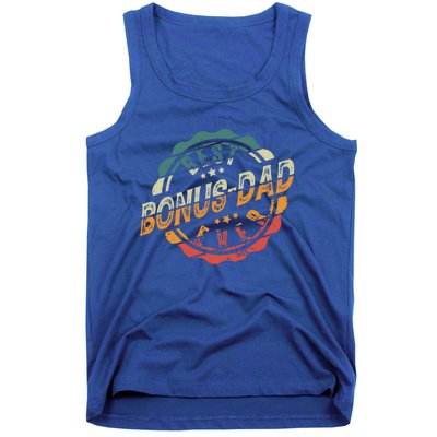 Best Bonusfunny Giftdad Ever Stepfather Stepdad Cool Gift Tank Top