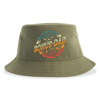 Best Bonusfunny Giftdad Ever Stepfather Stepdad Cool Gift Sustainable Bucket Hat