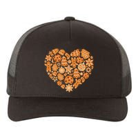 Bake Baking Gingerbread Man Christmas Cookie Heart Yupoong Adult 5-Panel Trucker Hat