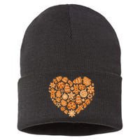 Bake Baking Gingerbread Man Christmas Cookie Heart Sustainable Knit Beanie