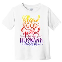 Blessed By God Spoiled By My Husband Protected By Both Gift Toddler T-Shirt
