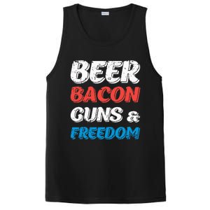 Beer Bacon Guns & Freedom 4th of July PosiCharge Competitor Tank