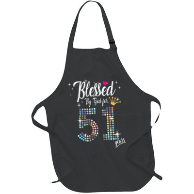 Blessed By God For 51 Years 51st Birthday Anniversary Apron