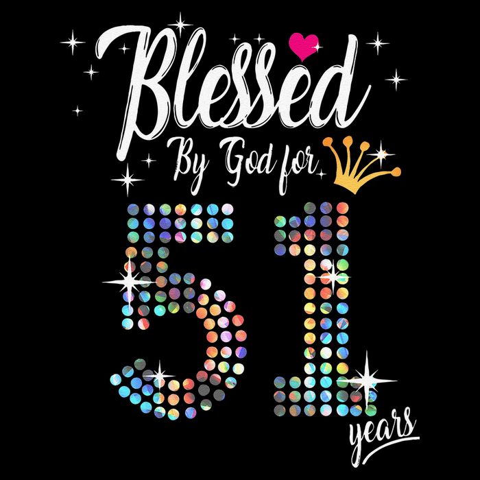 Blessed By God For 51 Years 51st Birthday Anniversary 16 in Basic Backpack