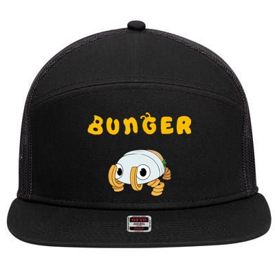 Bugsnax Bunger Gift Idea For Fans 7 Panel Mesh Trucker Snapback Hat