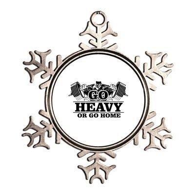 Body Building Go Heavy Or Go Home Cute Gift Metallic Star Ornament