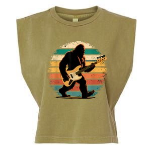 Bigfoot Bass Guitar Bass Player Gifts For Bass Player Garment-Dyed Women's Muscle Tee