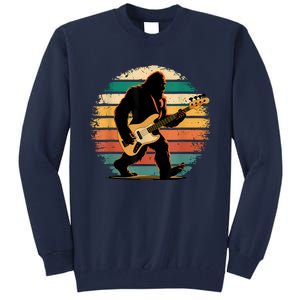 Bigfoot Bass Guitar Bass Player Gifts For Bass Player Tall Sweatshirt