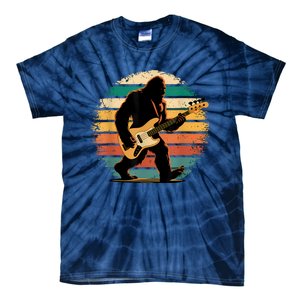 Bigfoot Bass Guitar Bass Player Gifts For Bass Player Tie-Dye T-Shirt