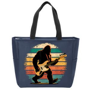 Bigfoot Bass Guitar Bass Player Gifts For Bass Player Zip Tote Bag