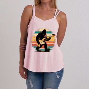 Bigfoot Bass Guitar Bass Player Gifts For Bass Player Women's Strappy Tank