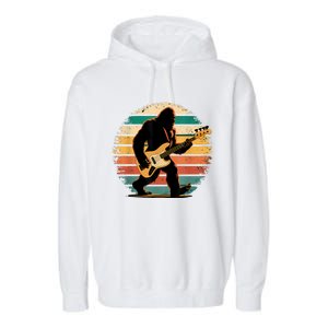 Bigfoot Bass Guitar Bass Player Gifts For Bass Player Garment-Dyed Fleece Hoodie