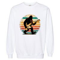 Bigfoot Bass Guitar Bass Player Gifts For Bass Player Garment-Dyed Sweatshirt