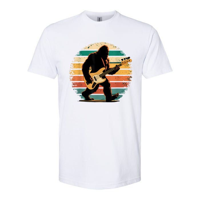 Bigfoot Bass Guitar Bass Player Gifts For Bass Player Softstyle CVC T-Shirt